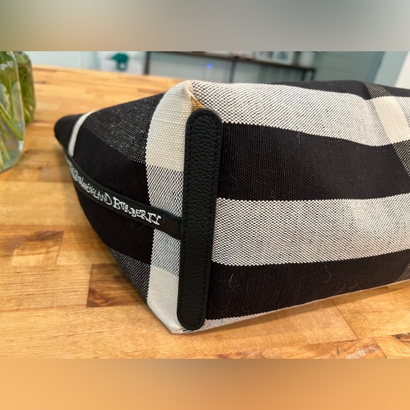 Authentic Burberry Coated Canvas Tote Bag - Picture 6 of 12